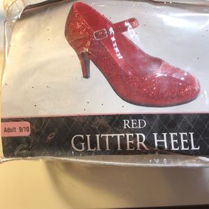 Glitter red heels (Dorothy costume shoes)